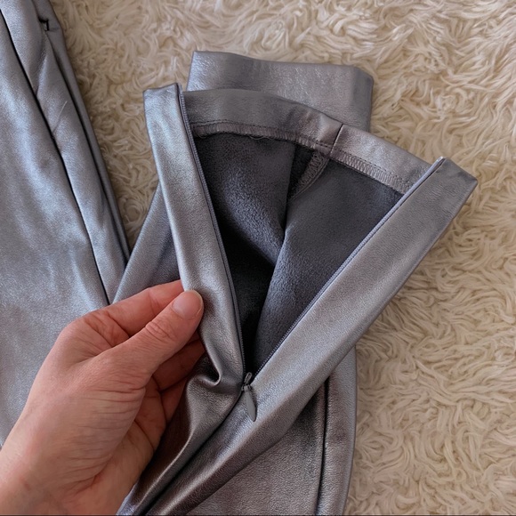 Zara trafaluc metallic leather leggings 💿 - Picture 14 of 16